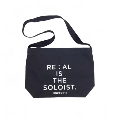 The Soloist X Re:al Women's Canvas Shoulder Bag In Black/white In Multi
