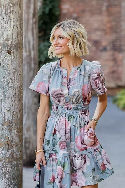 The Somerset Collection By Anthropologie Loverly Grey X Anthropologie: The Somerset Mini Dress In Green