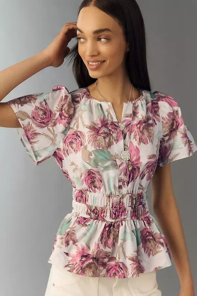 The Somerset Collection By Anthropologie Somerset Blouse In Multi