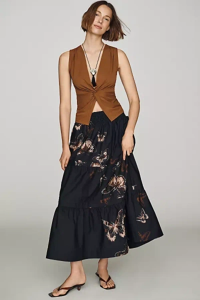 The Somerset Collection By Anthropologie Somerset Maxi Skirt In Black