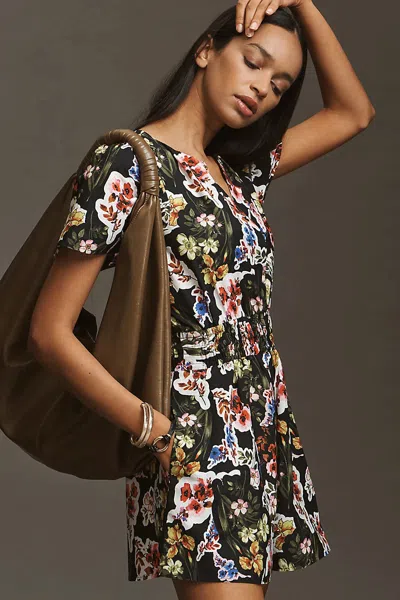 The Somerset Collection By Anthropologie Somerset Poplin Romper In Black