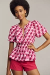 The Somerset Collection By Anthropologie The Somerset Blouse In Pink