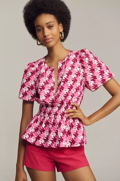 The Somerset Collection By Anthropologie The Somerset Blouse In Pink