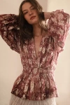 The Somerset Collection By Anthropologie The Somerset Chiffon Blouse In Multi