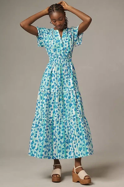 The Somerset Collection By Anthropologie The Somerset Maxi Dress In Blue