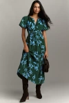 The Somerset Collection By Anthropologie The Somerset Maxi Dress: Corduroy Edition In Blue
