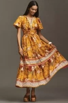 The Somerset Collection By Anthropologie The Somerset Maxi Dress In Gold