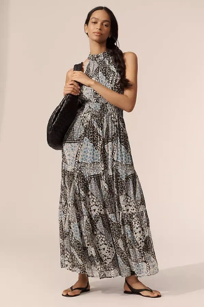 The Somerset Collection By Anthropologie The Somerset Maxi Dress: Halter Edition In Black