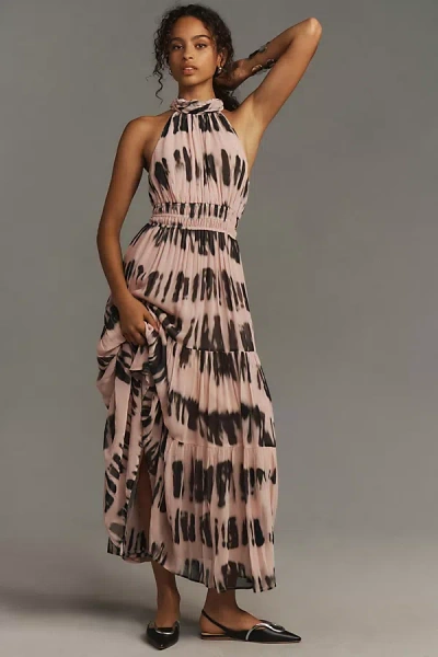 The Somerset Collection By Anthropologie The Somerset Maxi Dress: Halter Edition In Multicolor