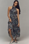 The Somerset Collection By Anthropologie The Somerset Maxi Dress: Halter Edition In Multicolor