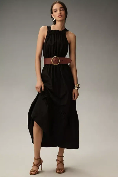 The Somerset Collection By Anthropologie The Somerset Maxi Dress: Poplin Halter Edition In Black