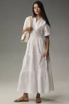 The Somerset Collection By Anthropologie The Somerset Maxi Dress: Shirt Dress Edition In White