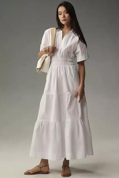 The Somerset Collection By Anthropologie The Somerset Maxi Dress: Shirt Dress Edition In White