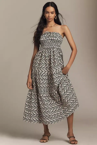 The Somerset Collection By Anthropologie The Somerset Maxi Dress: Strapless Edition In Green