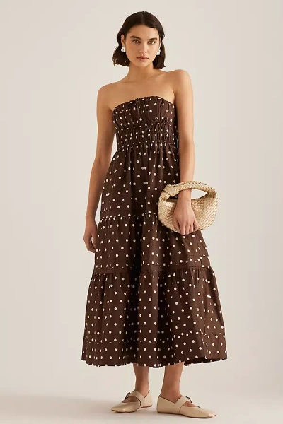 The Somerset Collection By Anthropologie The Somerset Maxi Dress: Strapless Edition In Multicolor
