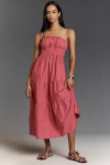 The Somerset Collection By Anthropologie The Somerset Maxi Dress: Strapless Edition In Pink