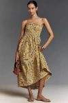 The Somerset Collection By Anthropologie The Somerset Maxi Dress: Strapless Edition In Yellow