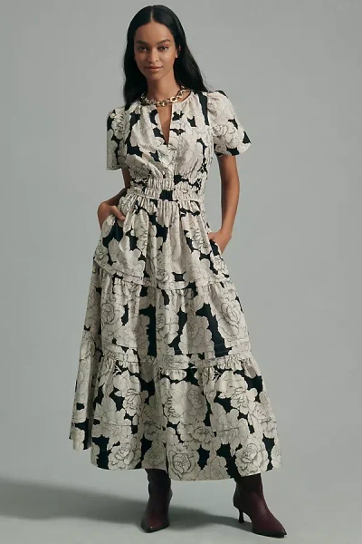 balmain white and black dress Snakeskin Jacquard Dress by Balmain main image 0