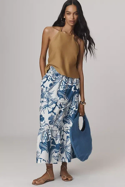 The Somerset Collection By Anthropologie The Somerset Maxi Skirt In Blue