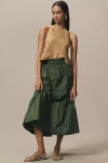 The Somerset Collection By Anthropologie The Somerset Maxi Skirt In Green