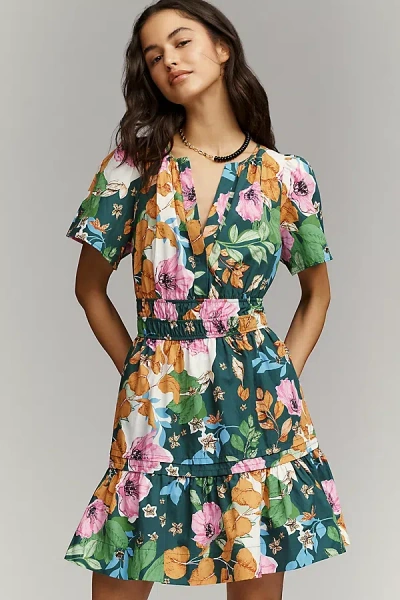 The Somerset Collection By Anthropologie The Somerset Mini Dress In Green