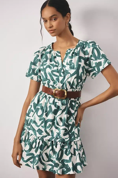 The Somerset Collection By Anthropologie The Somerset Mini Dress In Green