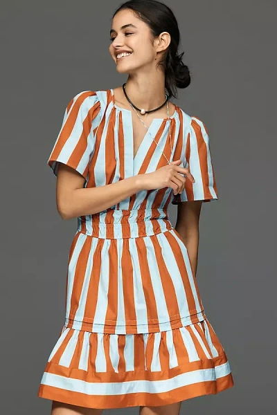 The Somerset Collection By Anthropologie The Somerset Mini Dress In Orange