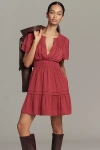 The Somerset Collection By Anthropologie The Somerset Mini Dress In Pink
