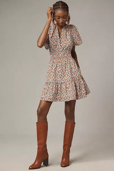 The Somerset Collection By Anthropologie The Somerset Mini Dress In Yellow