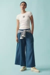 The Somerset Collection By Anthropologie The Somerset Pull-on Pants: Linen Edition In Blue