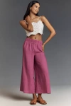 The Somerset Collection By Anthropologie The Somerset Pull-on Pants: Linen Edition In Pink