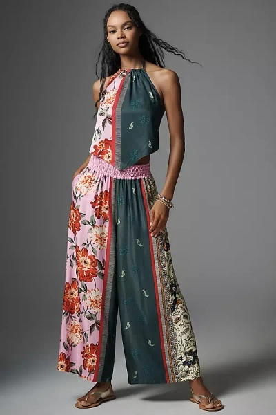 The Somerset Collection By Anthropologie The Somerset Pull-on Pants: Printed Silky Edition In Multicolor