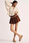 The Somerset Collection By Anthropologie The Somerset Shorts: Linen Edition In Brown