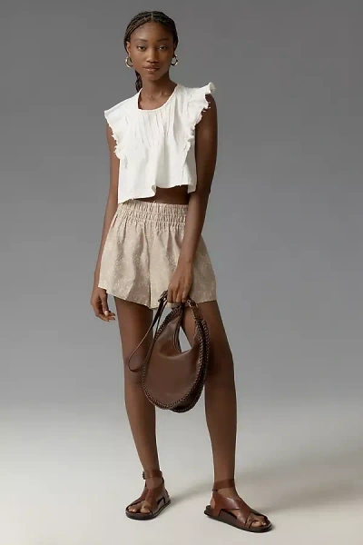 The Somerset Collection By Anthropologie The Somerset Shorts: Linen Edition In Multicolor