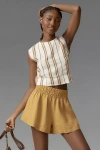 The Somerset Collection By Anthropologie The Somerset Shorts: Linen Edition In Yellow