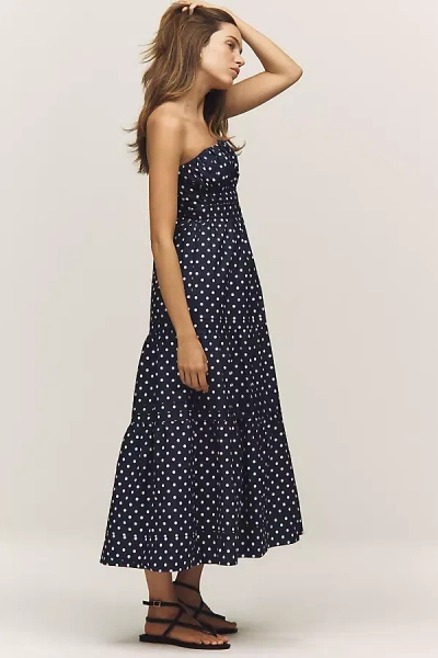 The Somerset Collection By Anthropologie The Somerset Strapless Maxi Dress In Blue