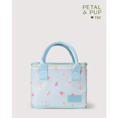 The Somewhere Co. The Somewhere Co Lunch Bag In Blue Garden
