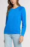 The Standard Stitch The Raglan Sweatshirt In Blue