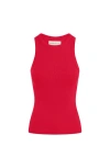 The Standard Stitch The Rib Tank In Red