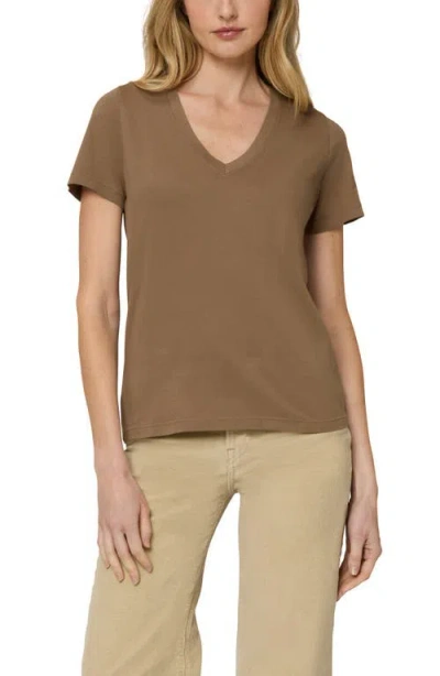 The Standard Stitch The V Neck Tee In Mocha