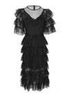 The Story Of Aoki Ruffle Dress Plain Noir