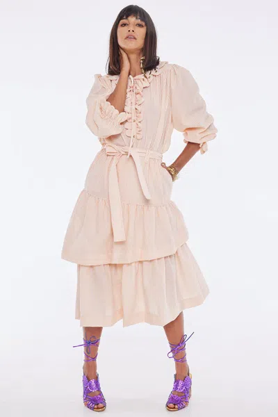 The Story Of Romana Scallop Shirt Peach