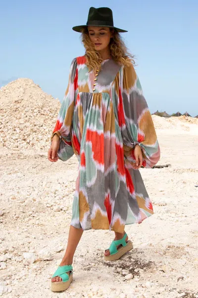 The Story Of Sara Smith Dress Chevron Multi Pastel