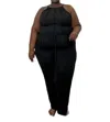 The Stylista Two Piece Pin Tuck Lounge Set In Black In Black