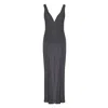 The Summer Edit Women's Alice Silk Slip Dress - Black In Black