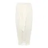 The Summer Edit Women's Amy Crinkle Linen Skirt - White In White
