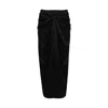 The Summer Edit Women's Arielle Silk Skirt - Black In Black