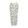 The Summer Edit Women's White Arielle Silk Skirt - Polka Dot