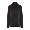 The Summer Edit Women's Ava Sandwash Silk Shirt - Black In Black