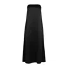 The Summer Edit Women's Beth Silk Bandeau Dress - Black In Black